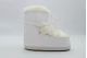 Moon Boot Icon Low Faux Fur Γυναικείες Μπότες Λευκές