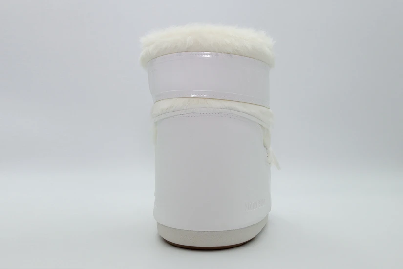 Moon Boot Icon Low Faux Fur Γυναικείες Μπότες Λευκές