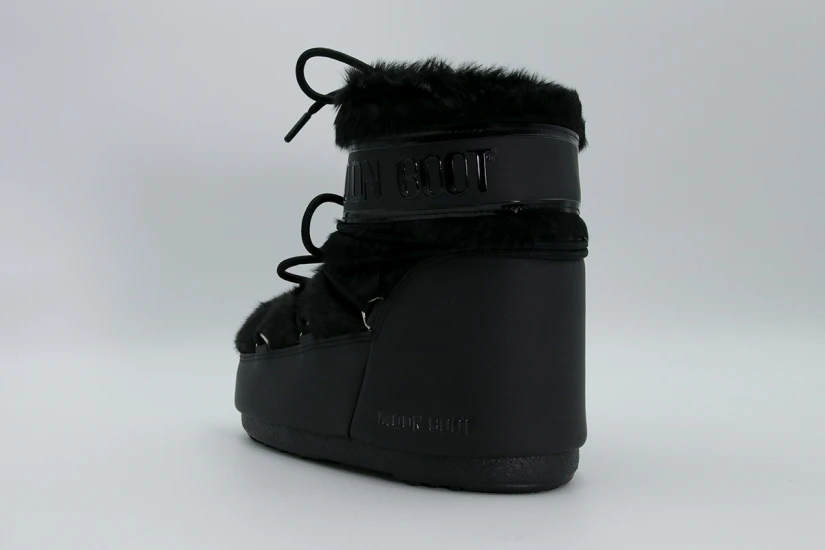 Moon Boot Icon Low Faux Γυναικείες Μπότες Χιονιού Μαύρες