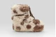 Moon Boot Icon Cow Print Low Curly Μπότες Χιονιού Καφέ, Μπεζ