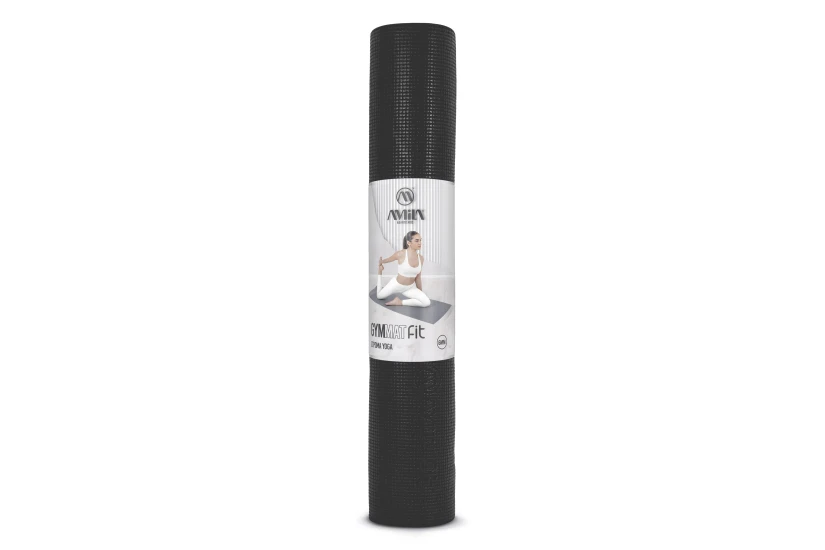 Amila Στρώμα Yoga Fit Pvc 173X61X0,6 Cm - Μαύρο (81703)