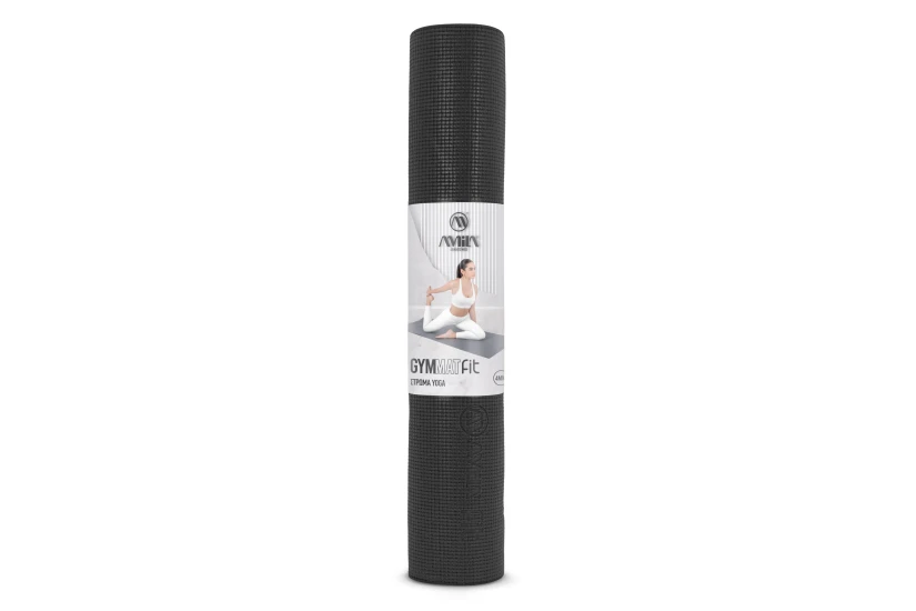 Amila Στρώμα Yoga Fit Pvc 173X61X0,4 Cm ? Μαύρο (81704)