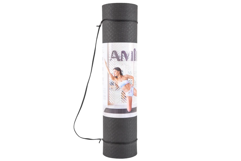 Amila Yoga Pilates Στρώμα Γυμναστικής Μαύρο