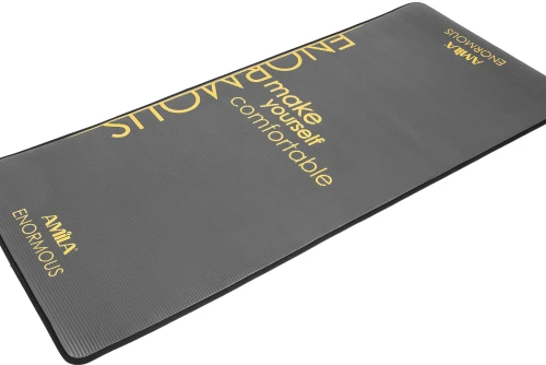 Amila Στρώμα Γυμναστικής Nbr 10Mm 80Kg Μαύρο Enormous (81774)