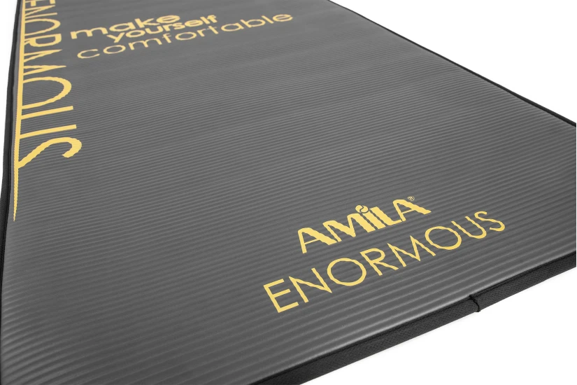 Amila Στρώμα Γυμναστικής Nbr 10Mm 80Kg Μαύρο Enormous (81774)