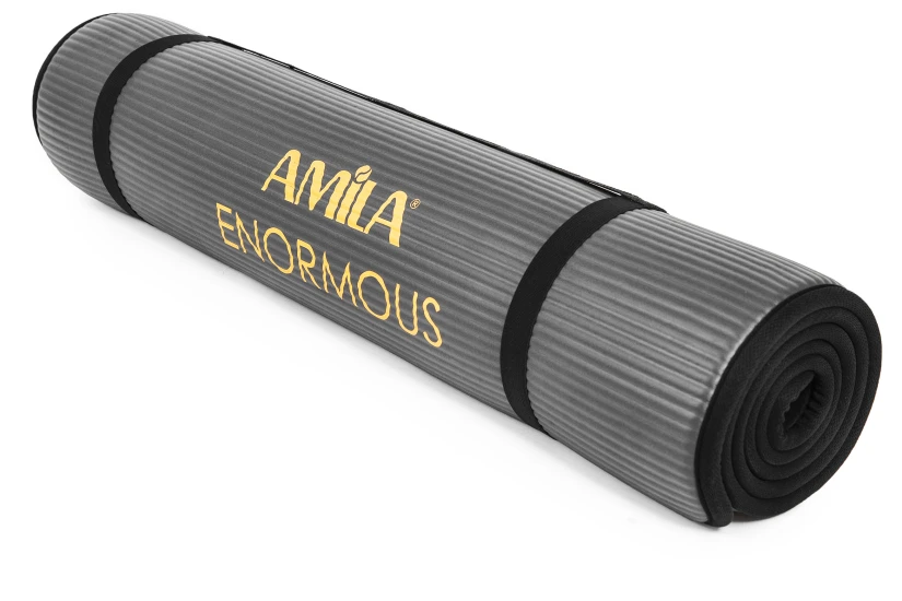 Amila Στρώμα Γυμναστικής Nbr 10Mm 80Kg Μαύρο Enormous (81774)