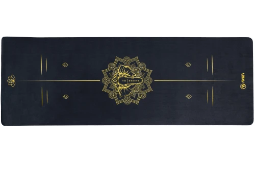 Amila Στρώμα Yoga Pilates Mantala Tpe And Suede 173X60X0,6Cm - Μαύρο (81779)