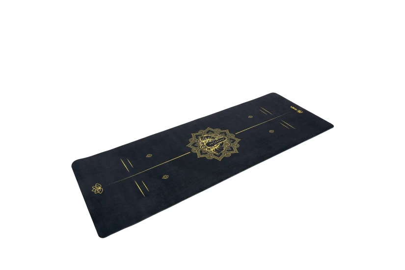Amila Στρώμα Yoga Pilates Mantala Tpe And Suede 173X60X0,6Cm - Μαύρο (81779)