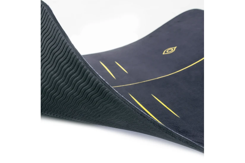 Amila Στρώμα Yoga Pilates Mantala Tpe And Suede 173X60X0,6Cm - Μαύρο (81779)