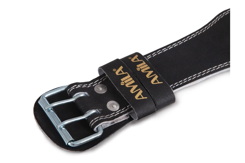 Amila Ζώνη ’Ρσης Βαρών Δερμάτινη Μαύρη C Quality M (83337)