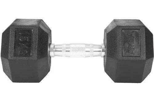 Amila Αλτήρας Εξάγωνος Rubber Cover Class A - 15,0Kg (84541)
