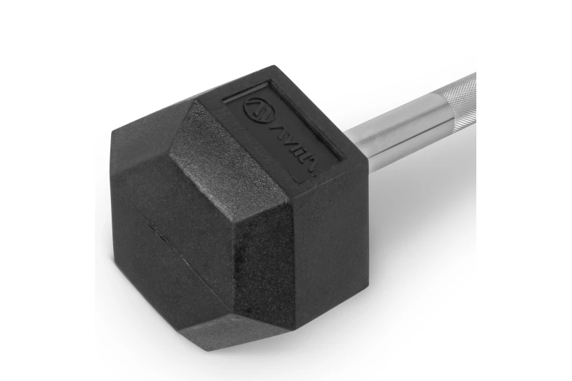 Amila Fixed Μπάρα Μαύρη, Ασημί 35Kg