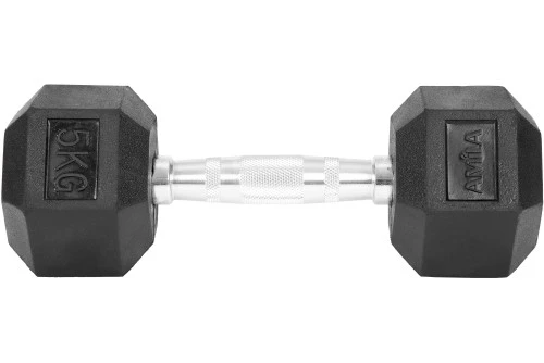 Amila Αλτήρας Εξάγωνος Rubber Cover Class A - 5,0Kg (84765)