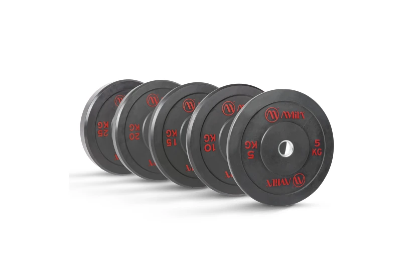 Amila Black R Bumper Slim 50mm Δίσκος για Μπάρα 15Kg