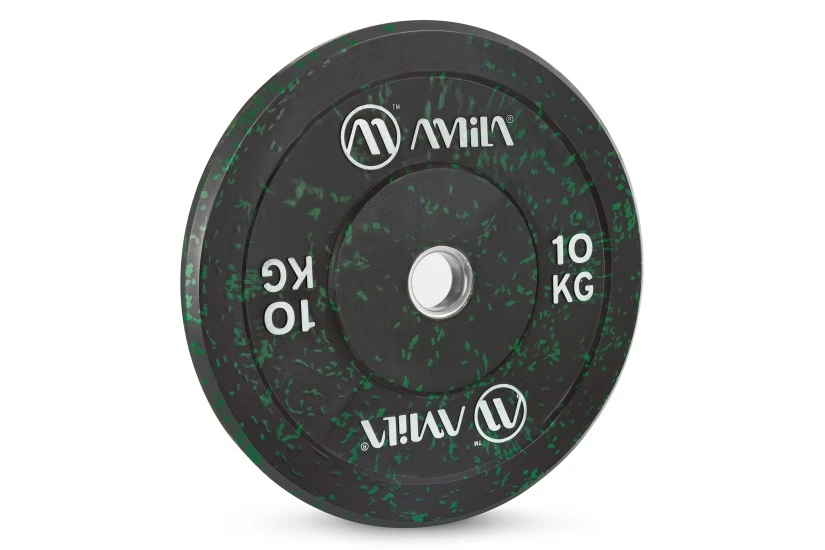 Amila Splash Bumper Slim Δίσκος για Μπάρα Μαύρος, Πράσινος 10Kg