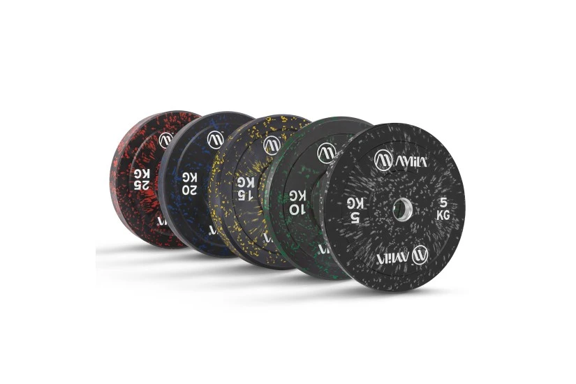 Amila Splash Bumper Slim Δίσκος για Μπάρα Μαύρος, Πράσινος 10Kg
