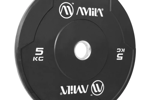 Amila Δίσκος Amila Black W Bumper Slim 50Mm 5Kg (84841)