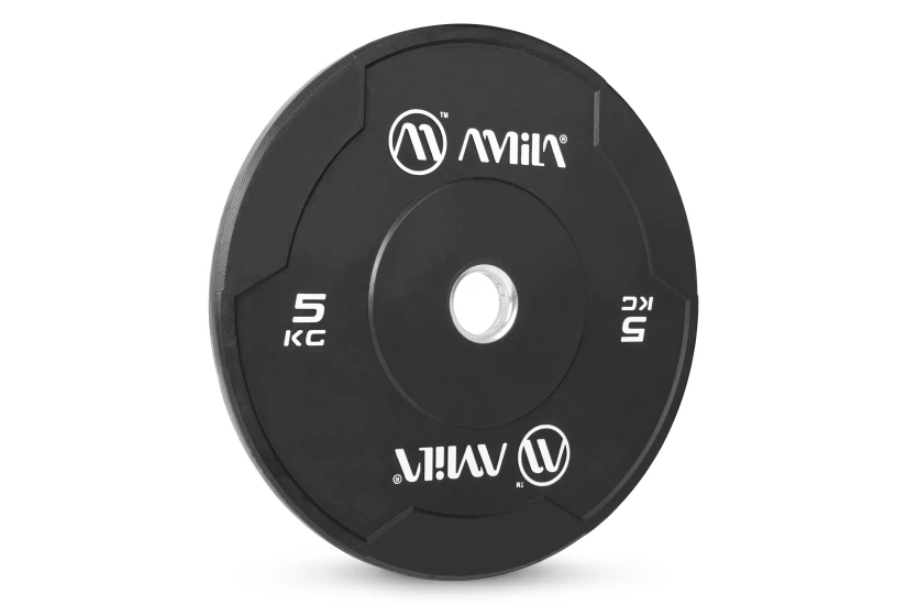 Amila Δίσκος Amila Black W Bumper Slim 50Mm 5Kg (84841)