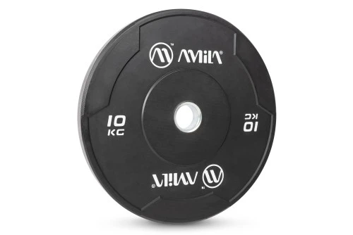 Amila Δίσκος Amila Black W Bumper Slim 50Mm 10Kg (84842)