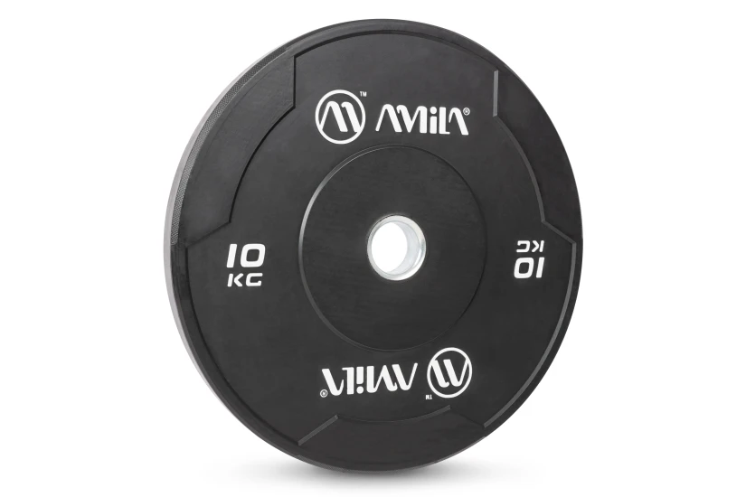 Amila Δίσκος Amila Black W Bumper Slim 50Mm 10Kg (84842)