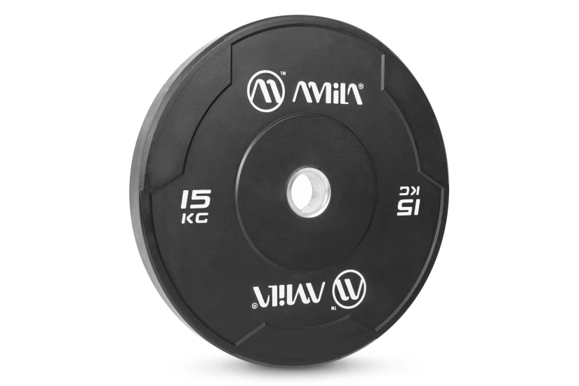 Amila Δίσκος Amila Black W Bumper Slim 50Mm 15Kg (84843)