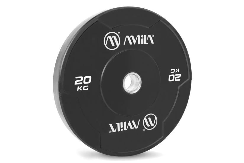 Amila Δίσκος Amila Black W Bumper Slim 50Mm 20Kg (84844)