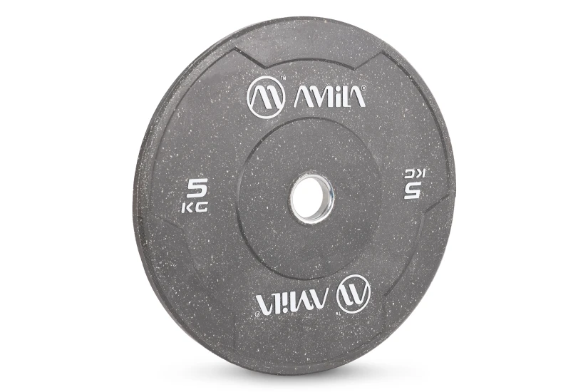 Amila Δίσκος Color Bumper Plate Slim 50 Mm 5 Kg ? Γκρι (84846)