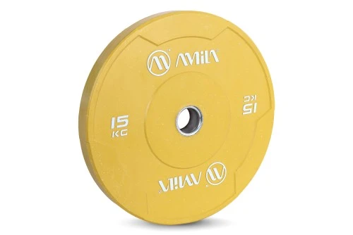 Amila Δίσκος Color Bumper Plate Slim 50 Mm 15 Kg ? Κίτρινο (84848)