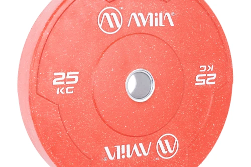 Amila Δίσκος Color Bumper Plate Slim 50 Mm 25 Kg ? Κόκκινο (84850)