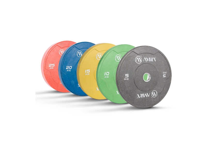 Amila Δίσκος Color Bumper Plate Slim 50 Mm 25 Kg ? Κόκκινο (84850)