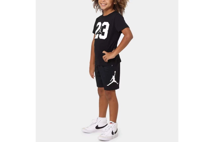 Jordan Jumpman Wrap Mesh Παιδική Μπασκετική Βερμούδα Μαύρη