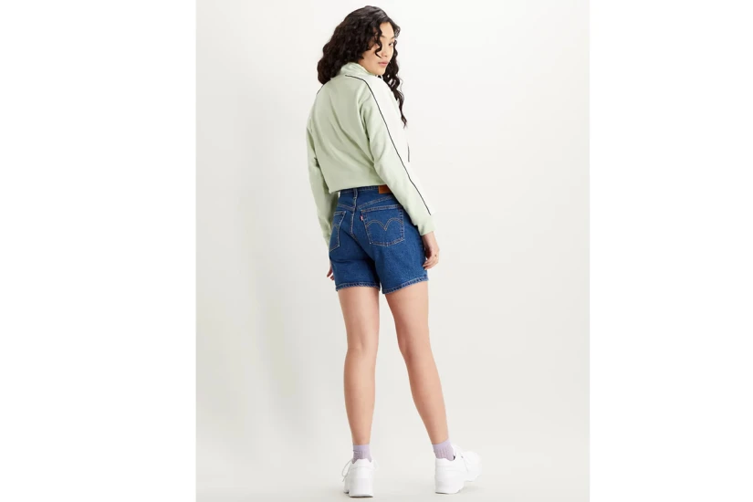 Levi's 501 Mid Γυναικείο Ψηλόμεσο Τζιν Σορτς Μπλε