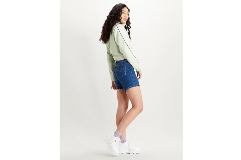 Levi's 501 Mid Γυναικείο Ψηλόμεσο Τζιν Σορτς Μπλε