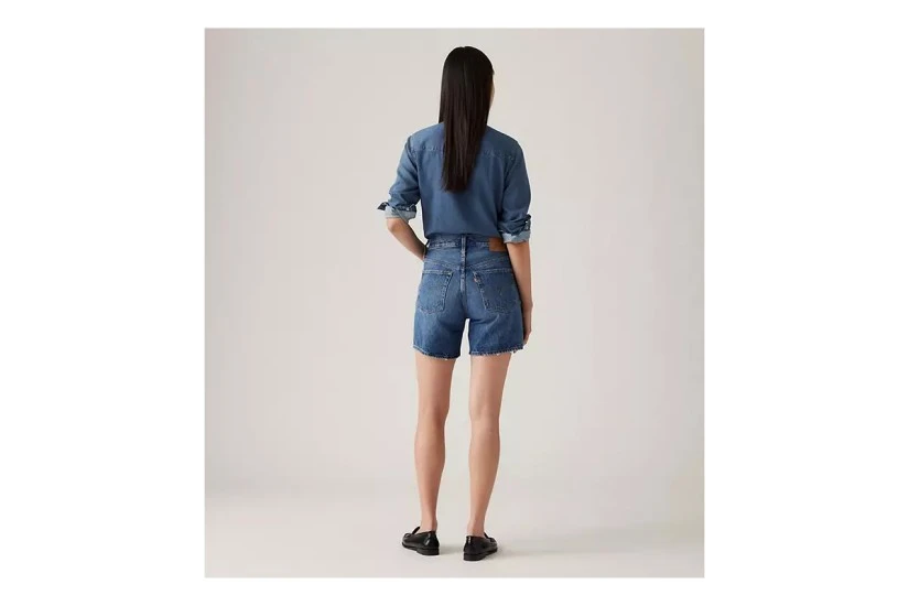 Levi's 501 Mid Γυναικείο Ψηλόμεσο Τζιν Σορτς Μπλε