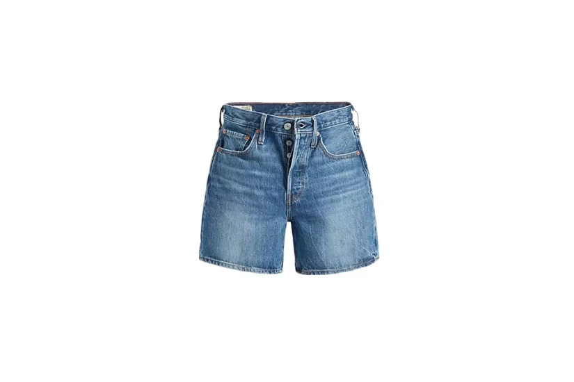 Levi's 501 Mid Γυναικείο Ψηλόμεσο Τζιν Σορτς Μπλε