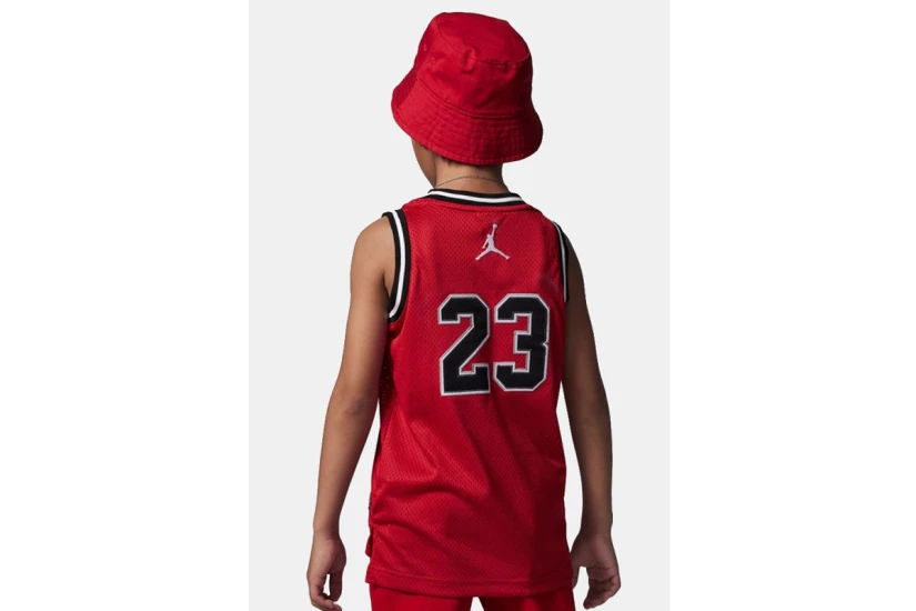 Jordan 23 Παιδική Αμάνικη Μπλούζα Κόκκινη, Μαύρη, Λευκή