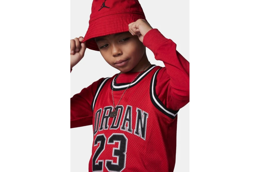 Jordan 23 Παιδική Αμάνικη Μπλούζα Κόκκινη, Μαύρη, Λευκή
