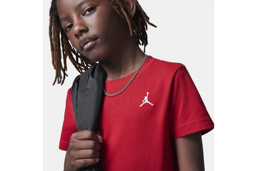 Jordan Jumpman Air Embroidered Παιδικό Κοντομάνικο T-Shirt Κόκκινο