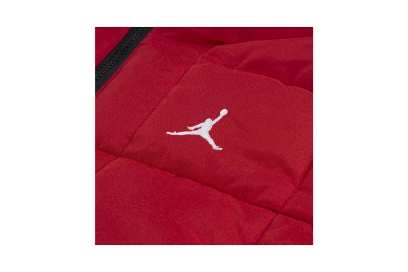 Jordan Essentials Παιδικό Μπουφάν Puffer με Κουκούλα Κόκκινο