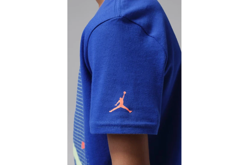 Jordan Jumpman Grid Blur Παιδικό Κοντομάνικο T-Shirt Ρουά, Φυτρί