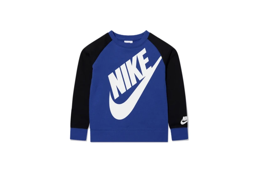 Nike Παιδικό Σετ Μακρυμάνικη Μπλούζα - Παντελόνι Φόρμας Μπλε Σκούρο, Μαύρο, Λευκό
