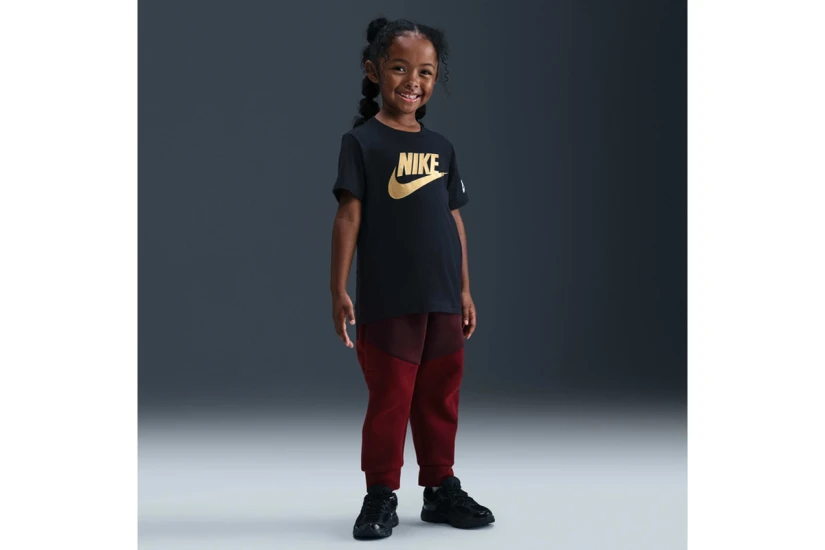 Nike Futura Παιδικό Κοντομάνικο T-Shirt Μαύρο, Χρυσό