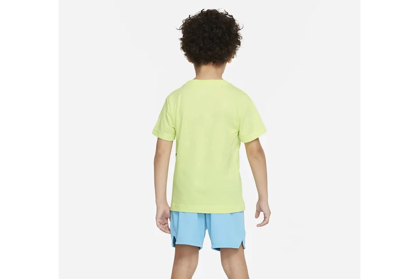Nike Παιδικό Σετ Κοντομάνικη Μπλούζα - Σορτς Λαχανί, Γαλάζιο