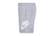 Nike Sportswear Club French Terry Παιδικό Αθλητικό Σορτς Γκρι, Λευκό