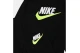 Nike Club Chenille Παιδικό Σετ Φούτερ με Κουκούλα - Παντελόνι Φόρμας Μαύρο