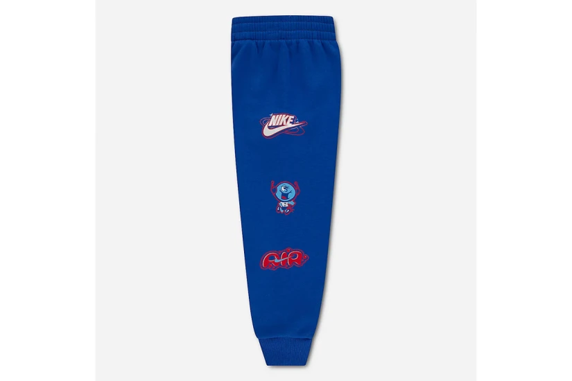 Nike Sportswear Art Of Play Fleece Παιδικό Σετ Μακρυμάνικη Μπλούζα - Παντελόνι Φόρμας Ρουά, Μαύρο, Λευκό, Κόκκινο
