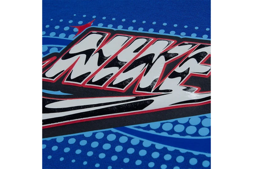 Nike Sportswear Art Of Play Fleece Παιδικό Σετ Μακρυμάνικη Μπλούζα - Παντελόνι Φόρμας Ρουά, Μαύρο, Λευκό, Κόκκινο