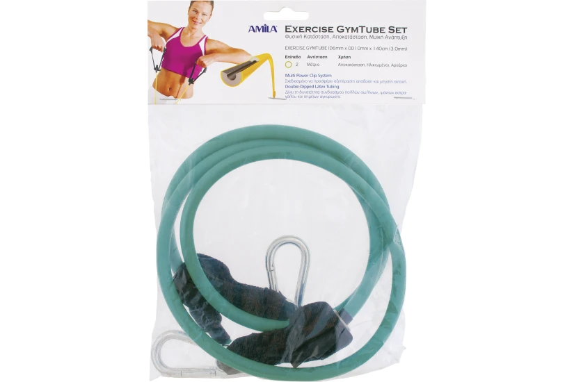 Amila Λάστιχο Αντίστασης Amila Gymtube Με Clip Light (88161)