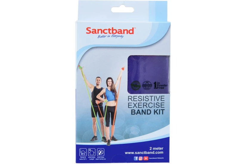 Amila Λάστιχο Αντίστασης Sanctband Gymband Πολύ Σκληρό (88304)