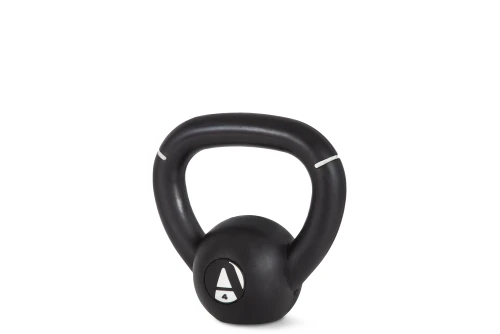 Amila Kettlebell Original Rubber 4 Kg - Μαύρο  Λευκό (90473)